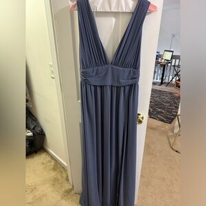 Heavenly Hues Denim Blue Maxi Dress